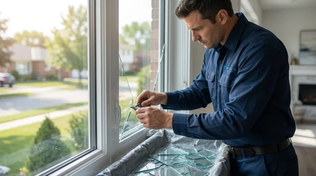 Glasschaden am Fenster: Was ist im Notfall zu tun?