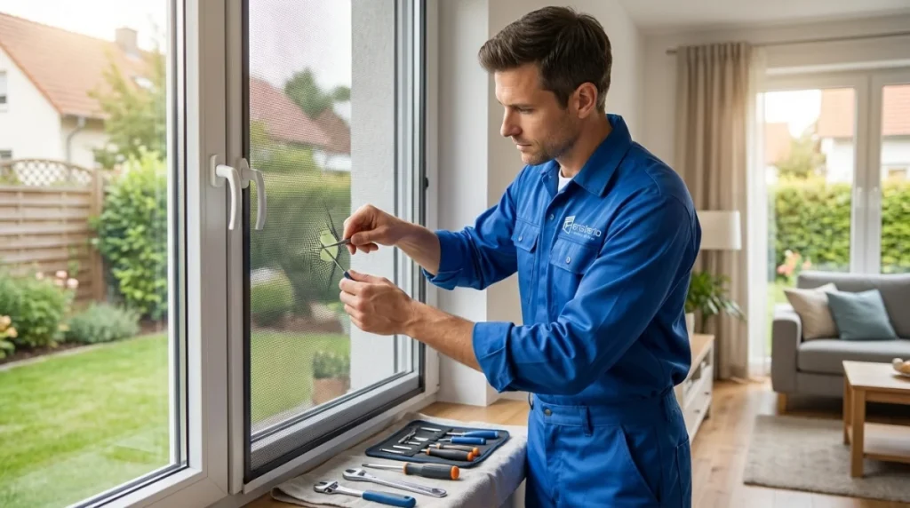 Insektenschutz am Fenster reparieren: So flicken Sie das Netz