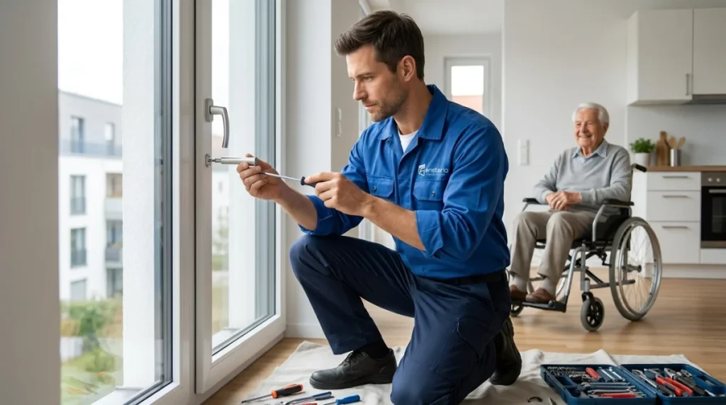 Fenstergriff-Verlängerung für barrierefreies Wohnen und einfache Bedienung